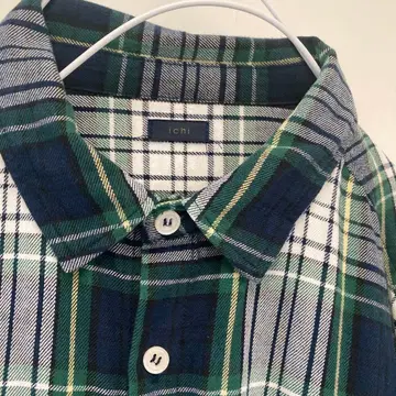 이치 타탄 체크 셔츠 원피스