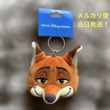 디즈니랜드 주토피아 닉 모자 키체인 키링