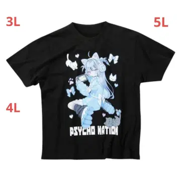 PSYCHO NATION 사이코 x 네다 루네 게이머 반팔 T셔츠 tp3