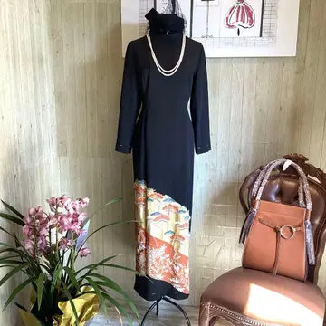 전통 예복 기모노 리메이크 원피스 결혼식, 가라오케, 발표회에 활약합니다