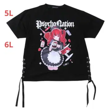 PSYCHO NATION 사이코 x 네다 루네 간호사 반팔 T셔츠 5ga