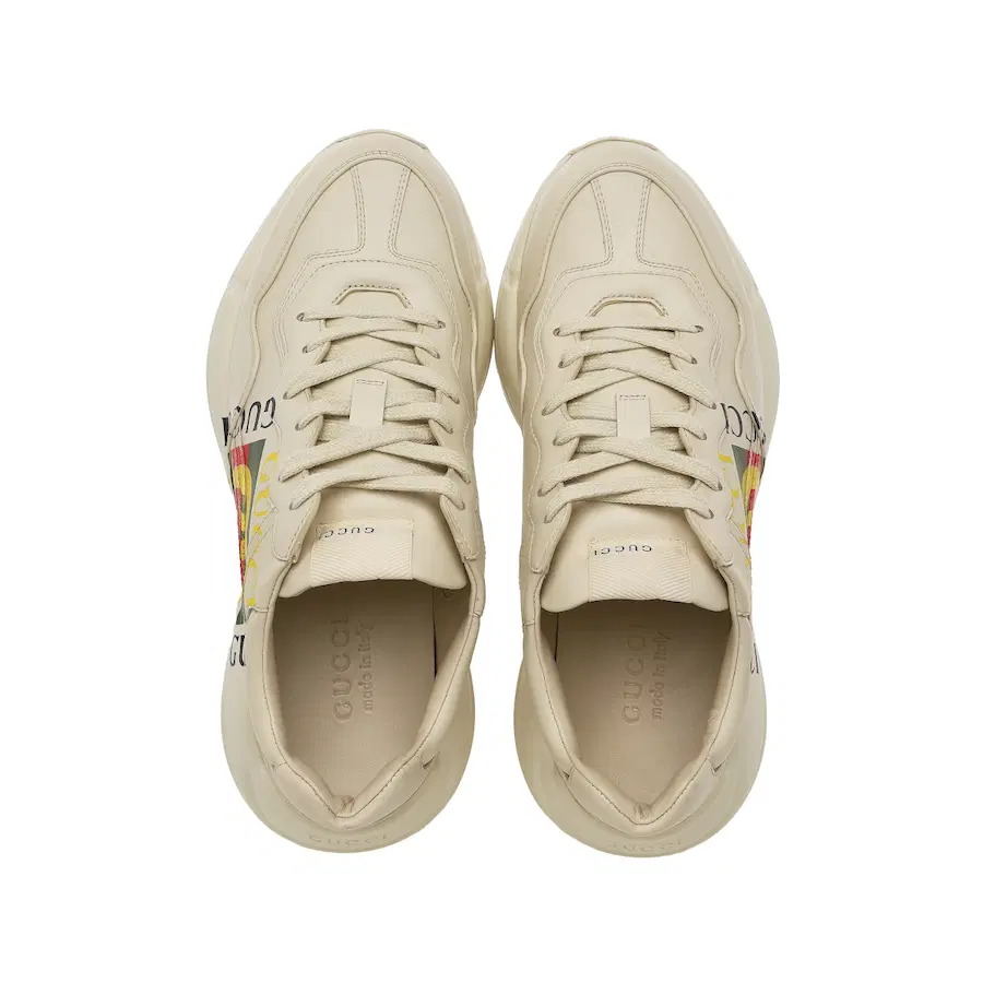 Gucci Rhyton皮革运动鞋 方形Logo