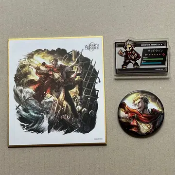 새상품 굿윈 옥토패스 트래블러 0 캔뱃지 미니 색지 아크릴 플레이트