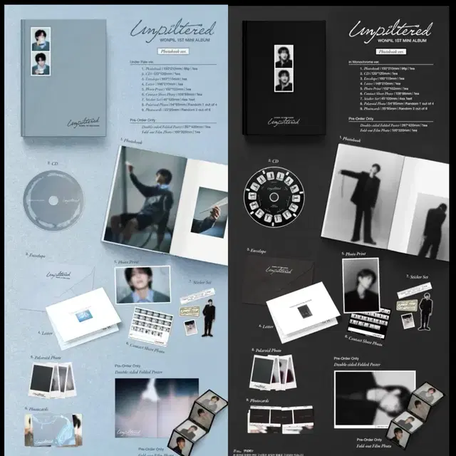 데이식스 원필 언필터드 미개봉 솔로 앨범