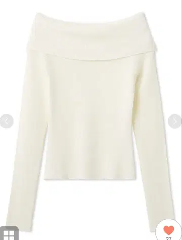 프레이 아이디 베이직 오프숄더 리브 니트