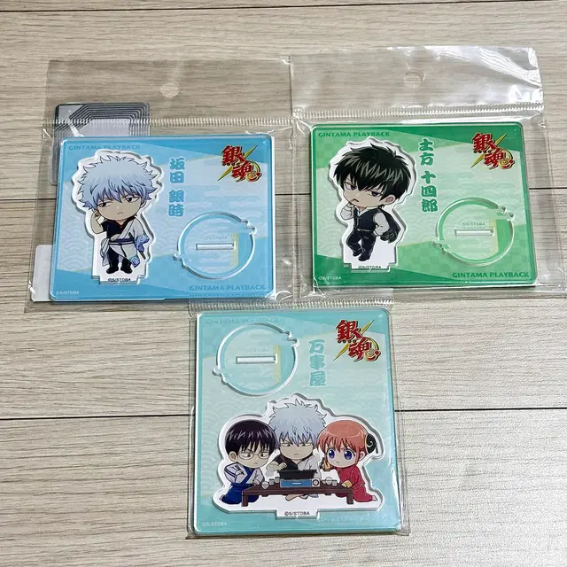 3종 일괄가격) 은혼 애니메이트 긴토키 히지카타 sd 아크릴스탠드 미개봉