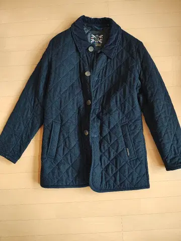 LAVENHAM 네이비 코튼 퀼팅 자켓 S