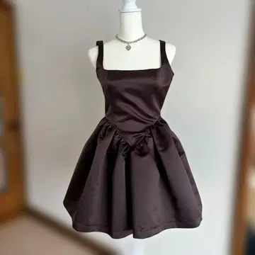 미니 원피스 블랙 플레어 드레스 파티 한국 발레코어 귀여운