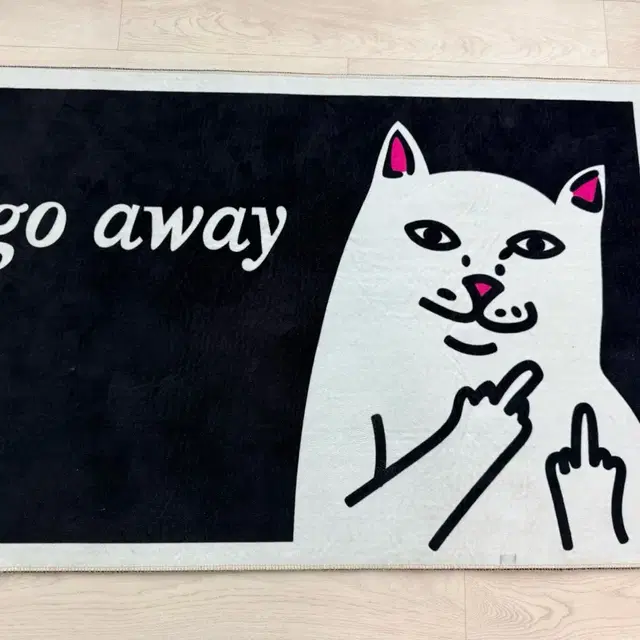 방탄소년단 BTS 슈가 작업실 RIPNDIP 뻐큐 고양이 러그