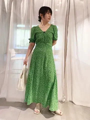 FRAY I.D 프레이 아이디 레이온 프린트 원피스