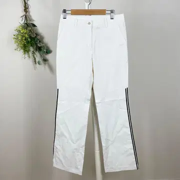 T1325 아디다스 슬랙스 M 새상품급 화이트 스포티 y2k 한국