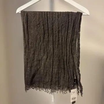 CLAUDIO CUTULI 다크 브라운 린넨 스톨