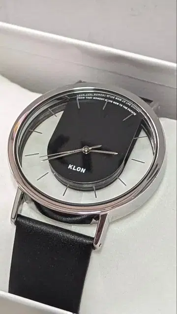 Klon 클론 클리어 워치 손목시계 스켈레톤 블랙