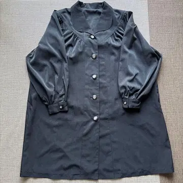 블랙 긴팔 원피스 버튼 포함 빈티지 여성용 봄옷 봄 원피스