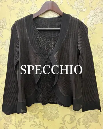 SPECCHIO 셋업 볼레로. 스팽글 셔츠 세레모니 앙상블