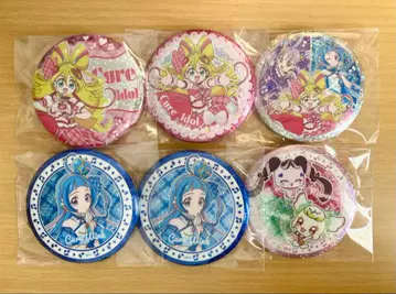 큐어 아이돌 윙크, 프리룬, 메로론 캔뱃지 6개 세트