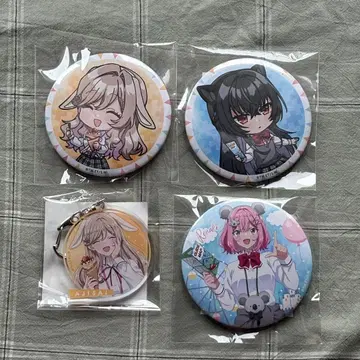 와타나레 복권 캔뱃지 아크릴 키링 레나코 사츠키 수국 묶음