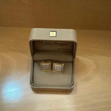 루이 페로 커프 링크스 골드 실버