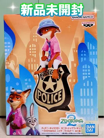 디즈니 캐릭터 모니터 탑 피규어 주토피아 2 닉