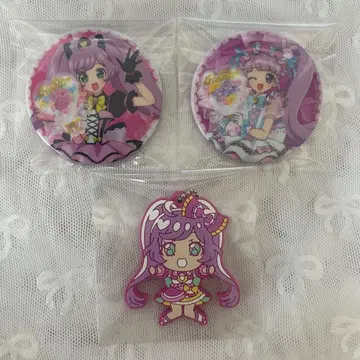 프리파라 라라 데포라바 캔뱃지 2개 세트