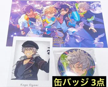 앙스타 오오가미 코가 10th 전시회 캔뱃지 특전 파샤츳 엽서