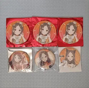 학원 아이돌 마스터 쿠라모토 치나 캔뱃지 6개 세트