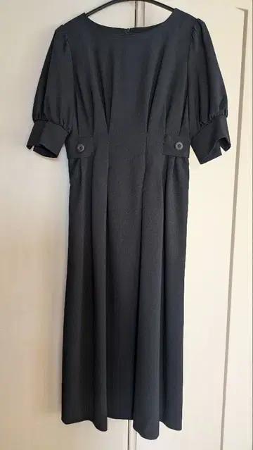 BEAUTY BASIC 반팔 롱 원피스 네이비 새상품