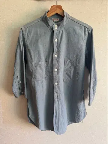 프리휠러스 7부 기장 샴브레이 워크 셔츠