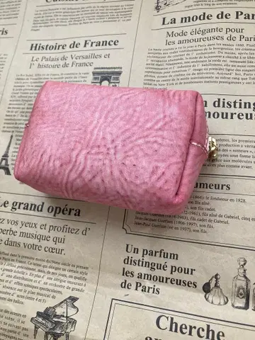 파우치 이탈리아 가죽(천연 가죽) 알래스카 핑크