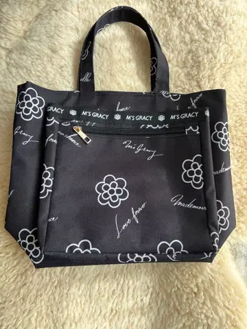 [ 새상품급 ] 엠즈그레이시 카멜리아 무늬 토트백