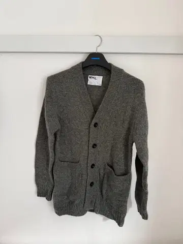 MHL. 그레이 버튼 가디건 M