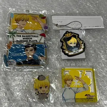 쿠로바스 키세 료타 아크릴 키링 스트랩 5점 묶음 판매