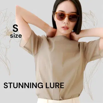 스터링 루어 새상품급 시어 스트레치 컴팩트 T셔츠 시어 탑