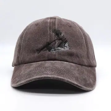 새상품 오리지널 자수 베이스볼 캡 음악 JAZZ 재즈 브라운