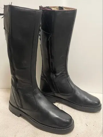 이탈리아군 GI-PI제 밀리터리 부츠 W 지퍼 롱 부츠 43 블랙 바이크