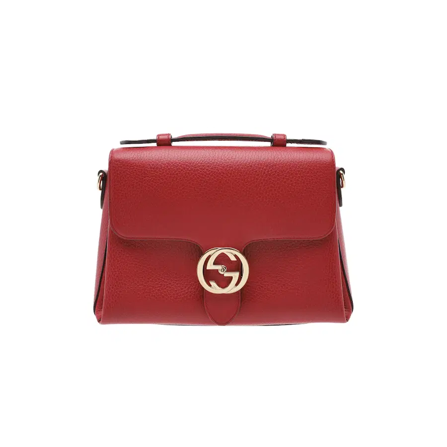 古驰（Gucci）Interlocking G小型红色单肩包