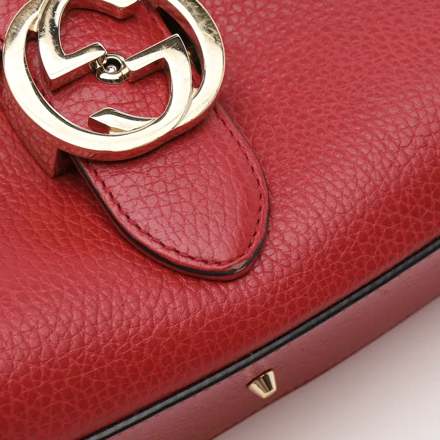 古驰（Gucci）Interlocking G小型红色单肩包