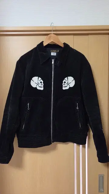 프리휠러스 MOTOR PSYCLONE 스컬 자수 자켓 44