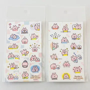 카나헤이 소프트에 전해지는 스탬프 날씨 하프컷 스티커 2개 세트