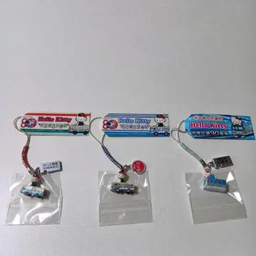 나고야시 교통국 x 헬로키티 콜라보 스트랩 3개 세트