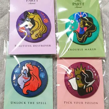 디즈니 프린세스 파티 모먼트 자수 캔뱃지