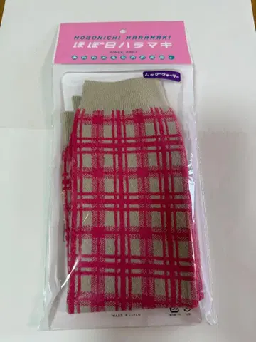 호보니치 레그 워머 핑크 체크