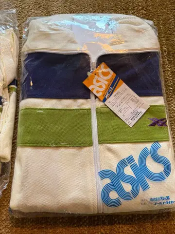 80년대 레어 데드스탁 asics 저지 세트