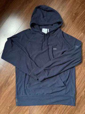 MAMMUT 후드 부착 후드티 XL 네이비