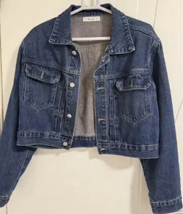 인디고 크롭 데님 자켓