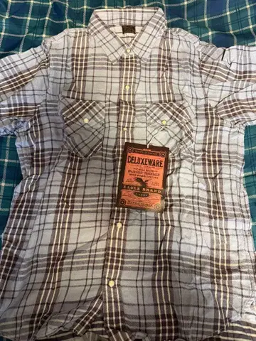 새상품 종이 택 포함 디럭스웨어 반팔 셔츠 GRAY LV-13 XL