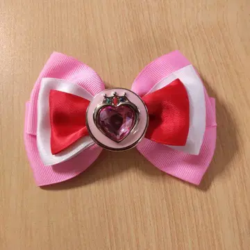 세일러문 USJ 리본 클립 치비문 프리즘 하트 컴팩트