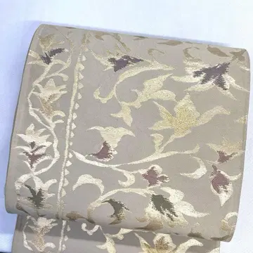 당화 무늬 사라사 무늬 레이스 금실 더스티 컬러 기모노 034tz