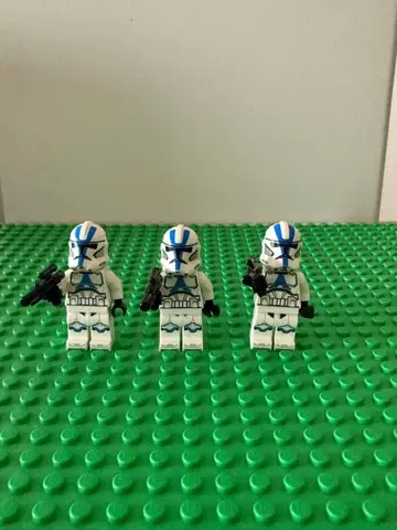 LEGO 501st 클론 트루퍼 헬멧 논홀 3체 세트