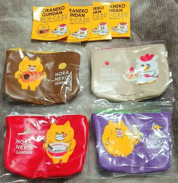 가챠 노라네코 군단 코인 케이스 전 4종 세트 풀 컴프